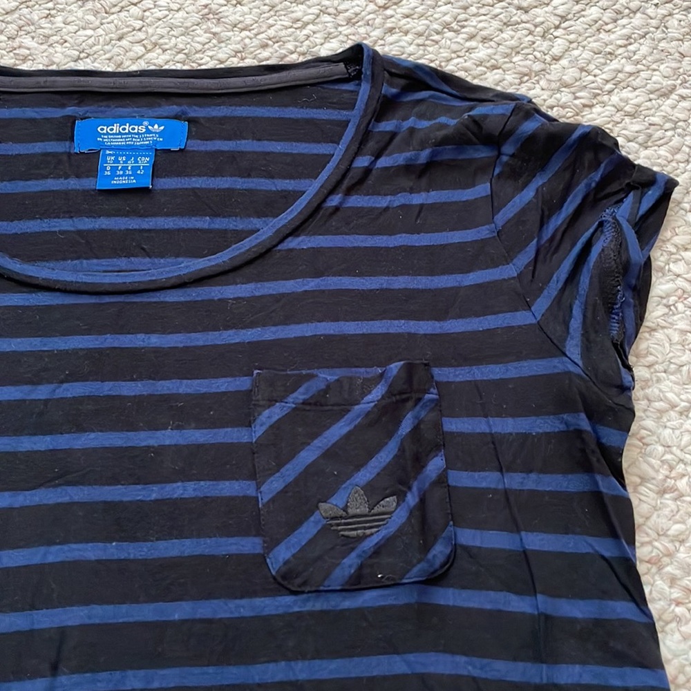 Adidas striped shirt top - Picture 3 of 6